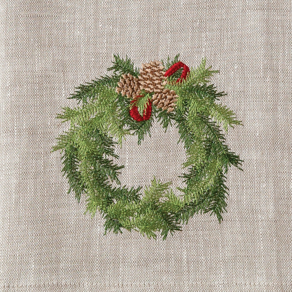 Juniper Wreath Towel