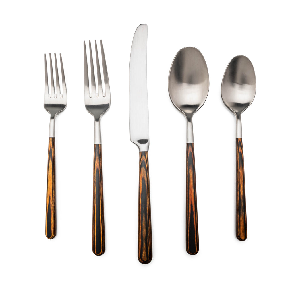 Simon Pearce Hampton Hazel 5 pc. Flatware Setting