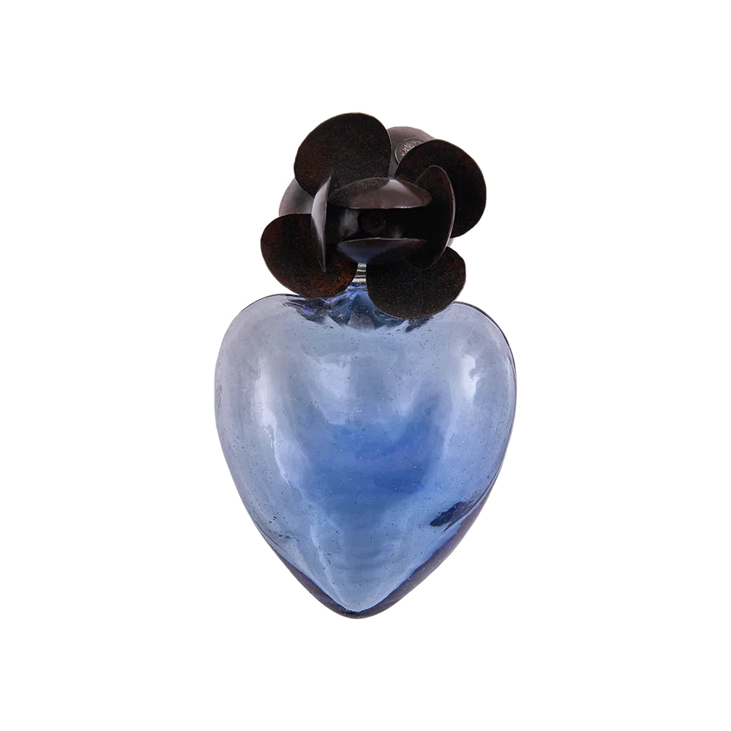 Jan Barboglio Corazón D' Melon, Azure Blue Glass Heart