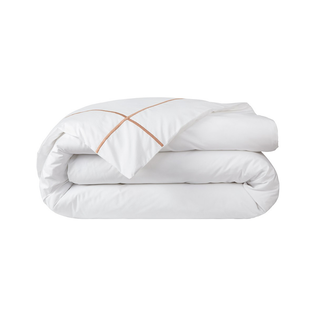 Yves Delorme Athena Duvet Cover Sienna Orange