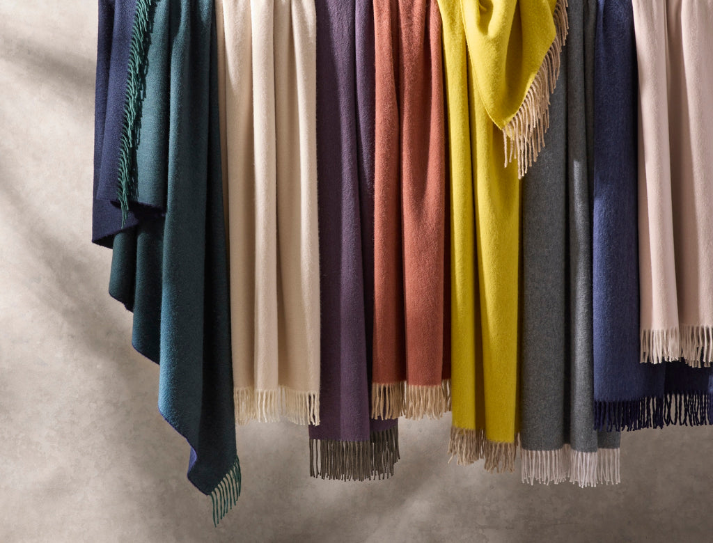 Matouk Paley Reversible Cashmere Throw