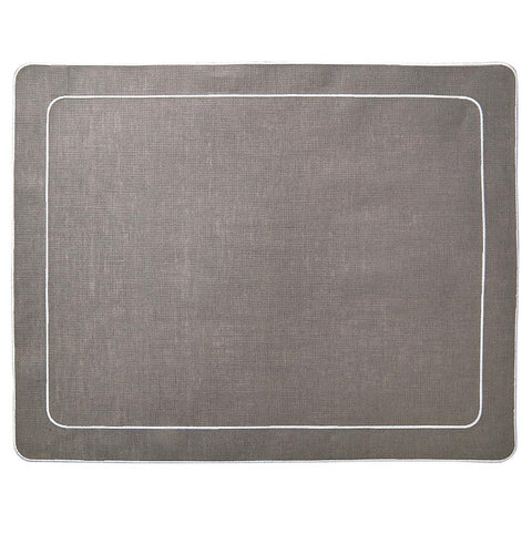 Skyros Designs Simple Rectangular Placemat - Charcoal