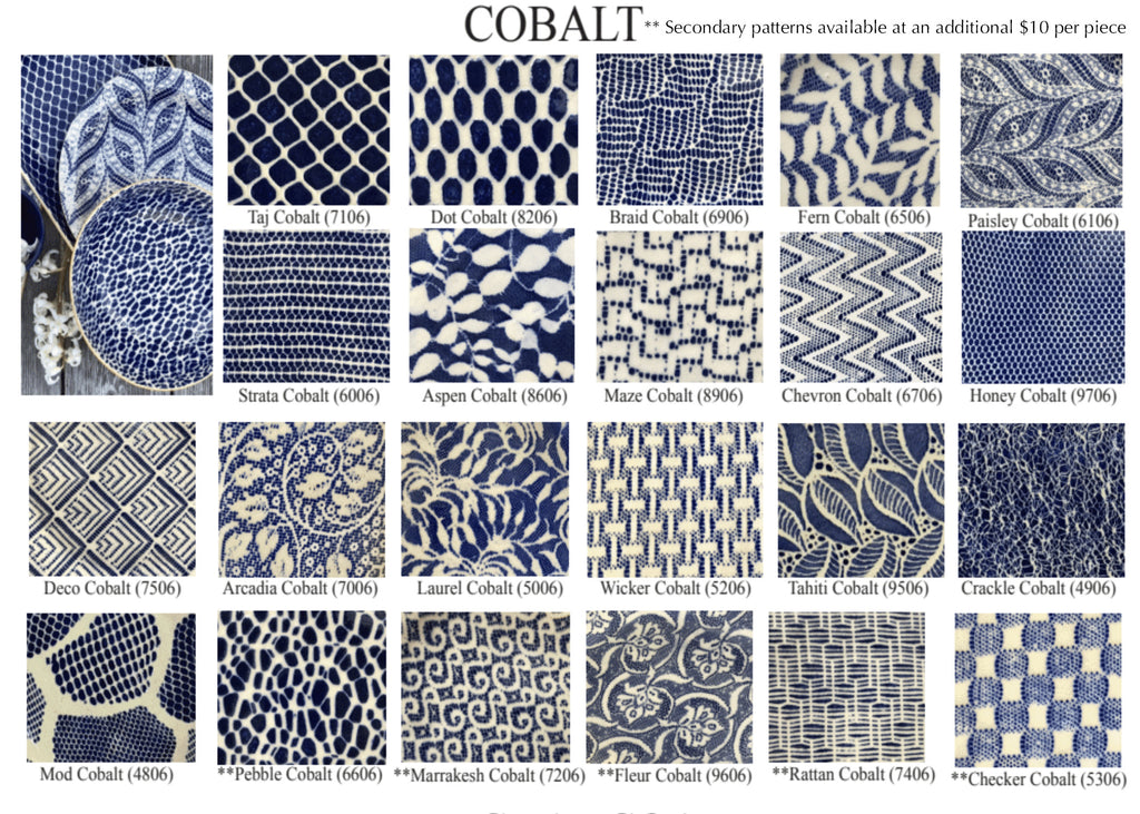 Terrafirma Ceramics Cobalt Blue Patterns 2025