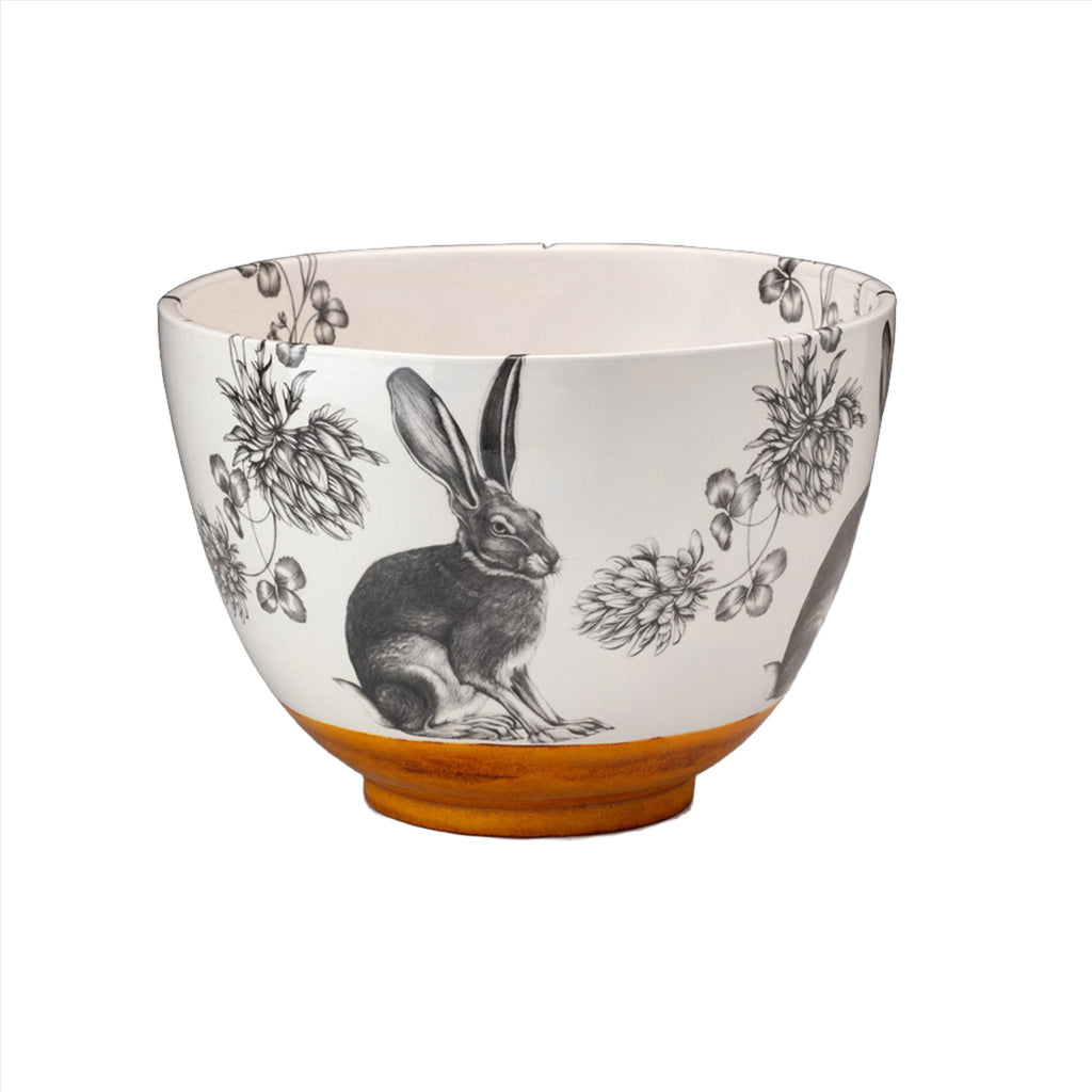Laura Zindel Large Bowl: Sitting Hare