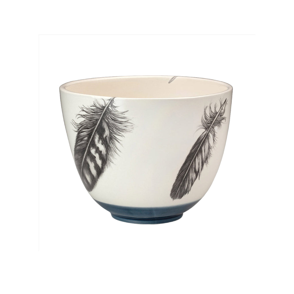 Laura Zindel Medium Bowl: Quail Feather