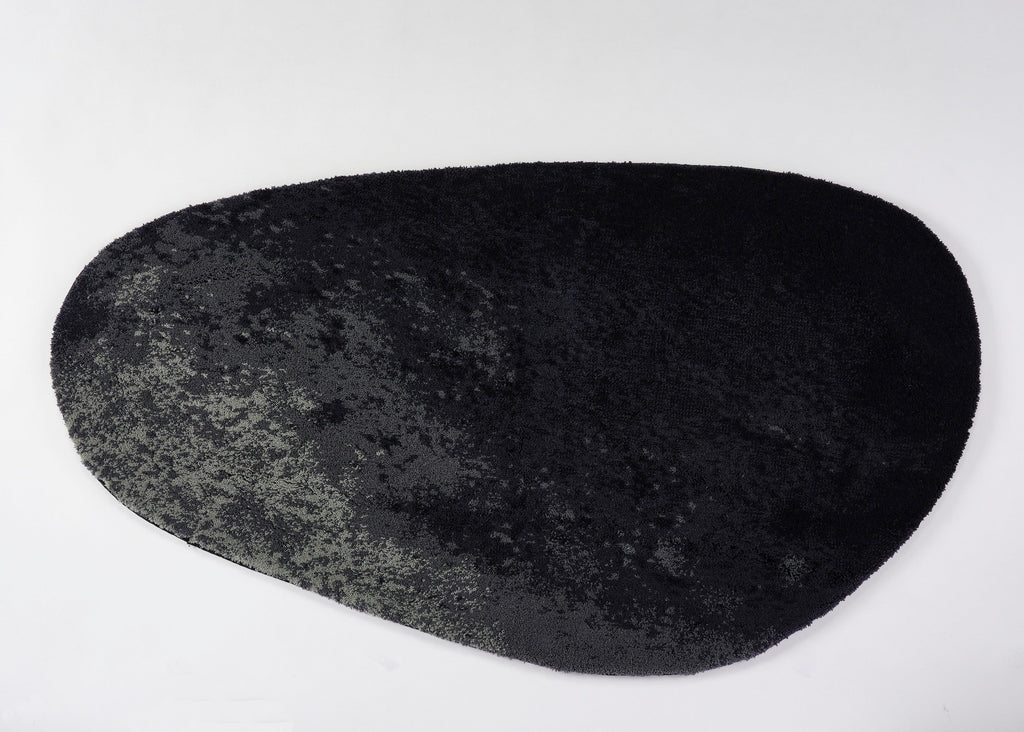 Abyss & Habidecor Stone Bath Rug Black 27x47