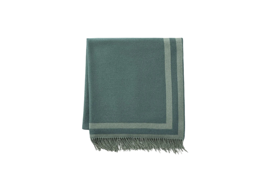 Scandia Home Carlyle Throw in Jade Green