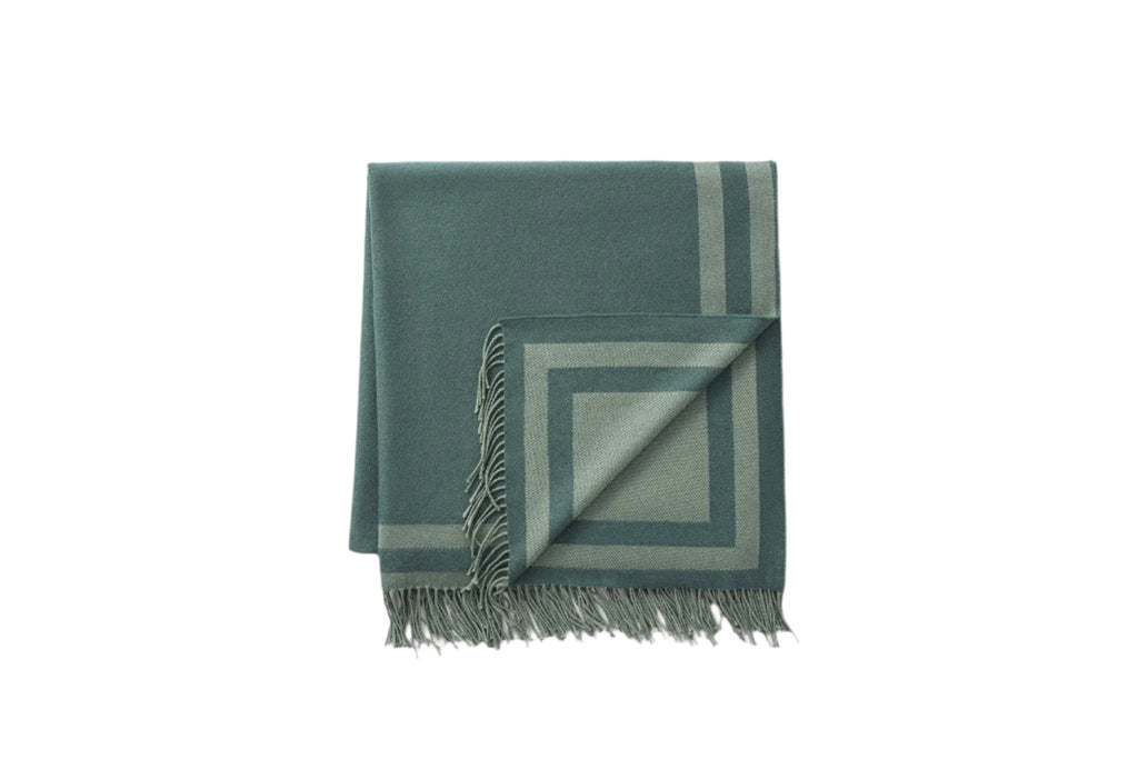 Scandia Home Carlyle Throw in Jade Green