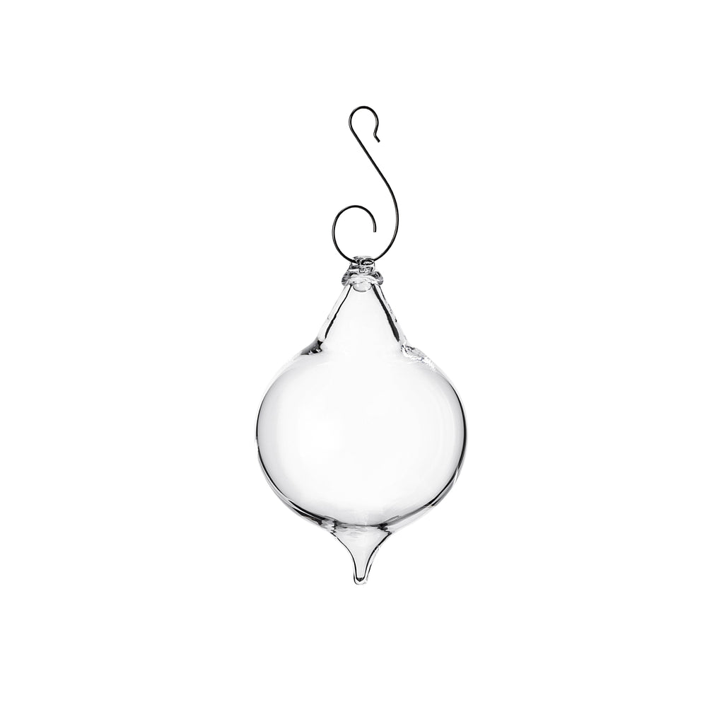 Simon Pearce Finial Ornament - Clear