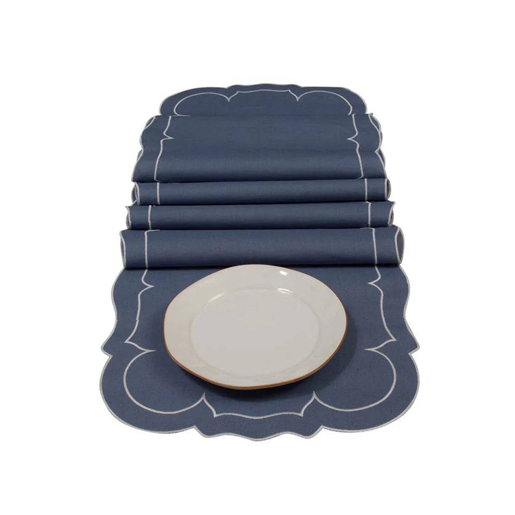 Skyros Designs Linho Table Runner - Blue