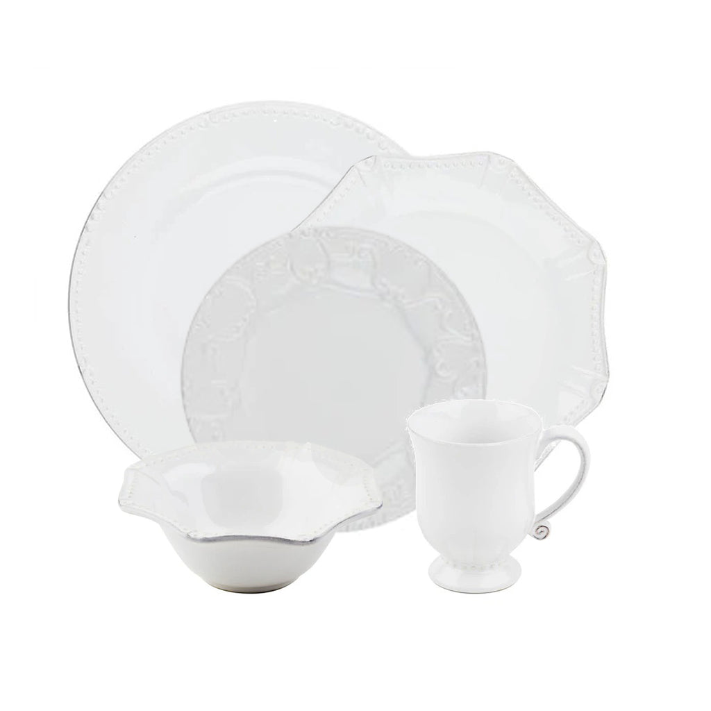 Skyros Designs Isabella Dinnerware, Pure White