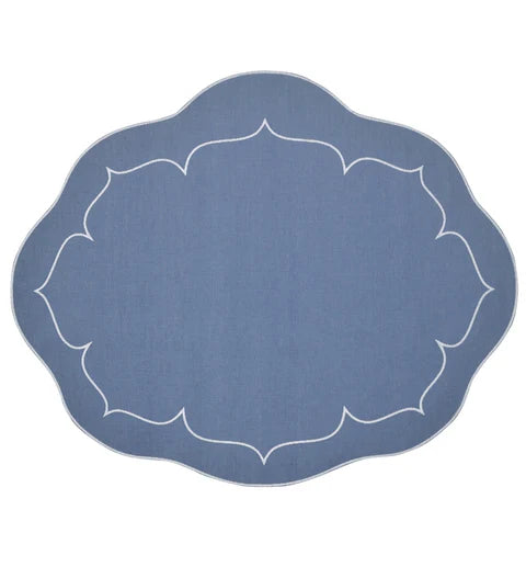 Skyros Designs Oval Placemat - Blue