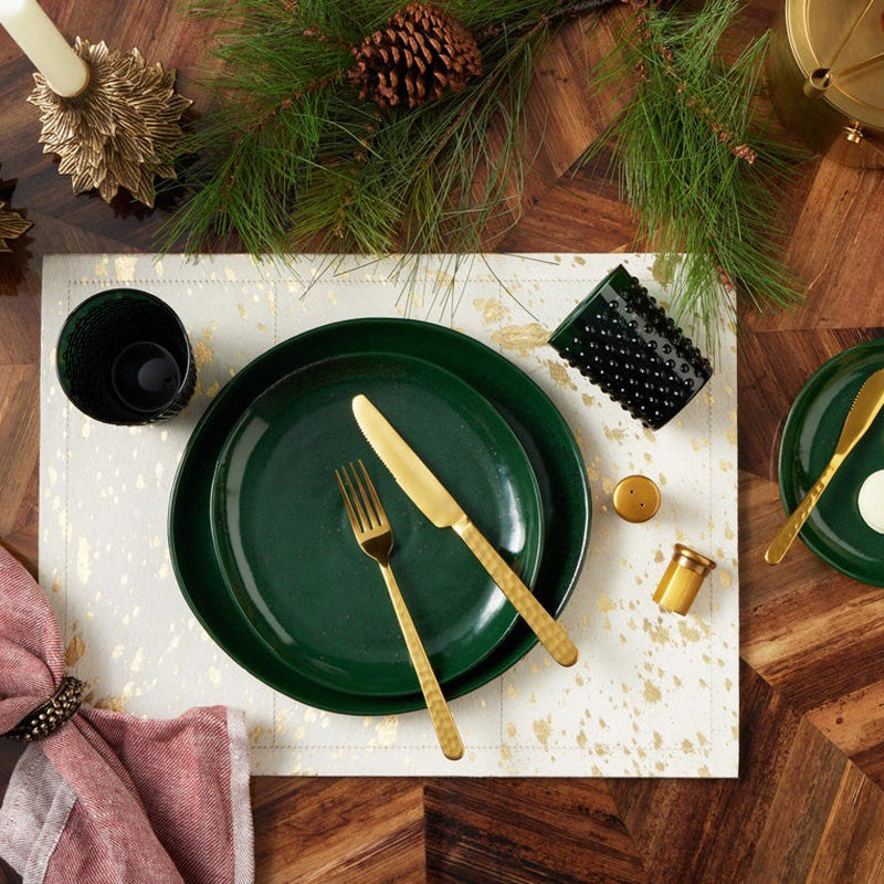 Marcus Dark Green Salt Glaze Dinnerware