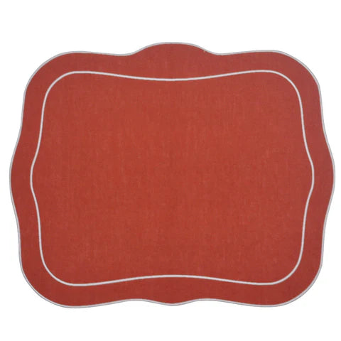 Skyros Designs Patrician Placemat - Brick Red