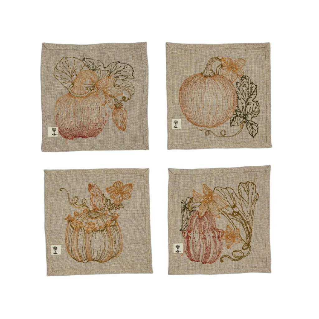 Pumpkin Patch Cocktail Napkin Set