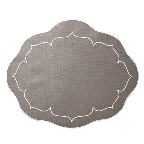 Skyros Designs Oval Placemat - Charcoal