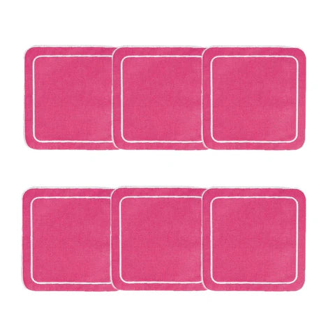 Skyros Designs Simple Square Coasters - Fuchsia