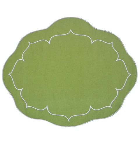 Skyros Designs Oval Placemat - Green