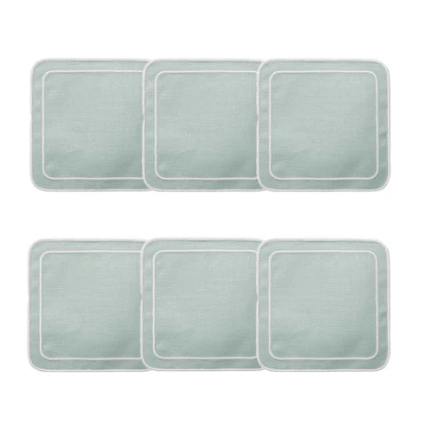 Skyros Designs Simple Square Coasters - Ice Blue