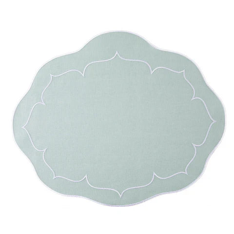 Skyros Designs Oval Placemat - Ice Blue