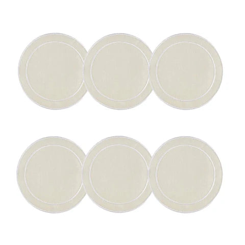 Skyros Designs Simple Round Coaster - Ivory