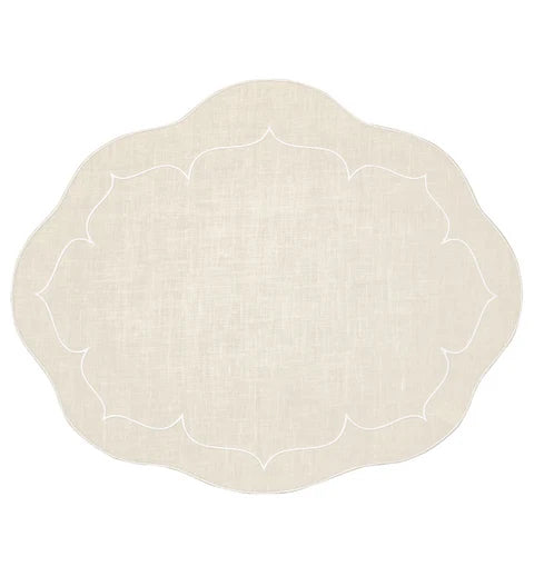 Skyros Designs Oval Placemat - Ivory