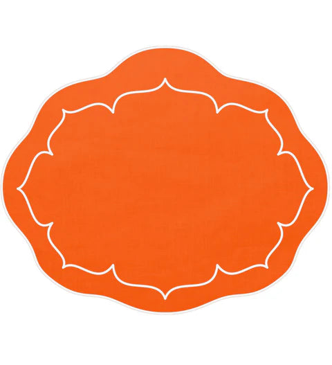 Skyros Designs Oval Placemat - Orange