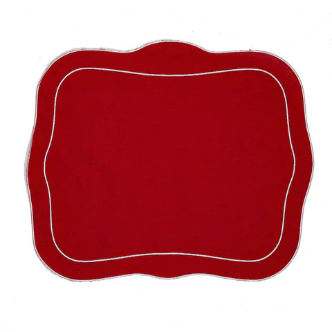 Skyros Designs Patrician Placemat - Red