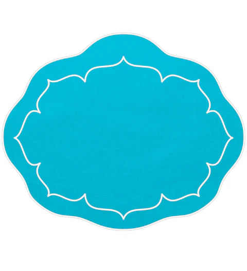 Skyros Designs Oval Placemat - Turquoise