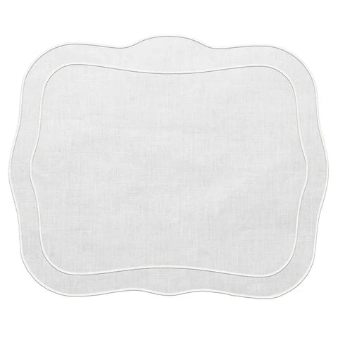 Skyros Designs Patrician Placemat - White