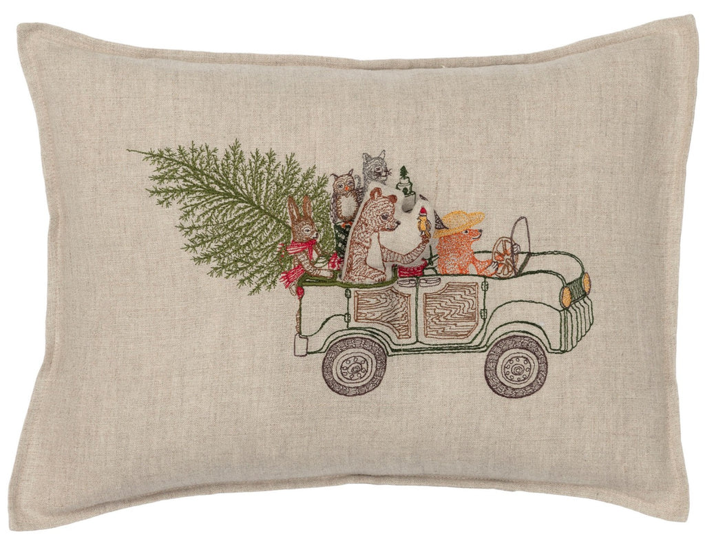 Christmas Tree Car Pocket Pillow