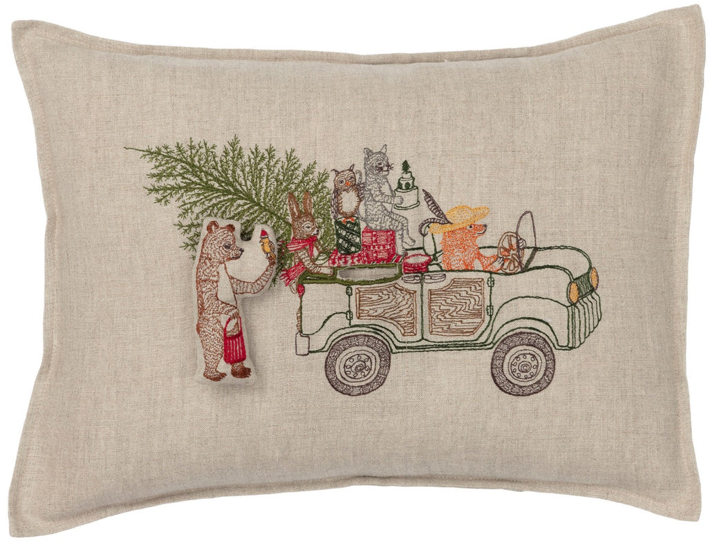 Christmas Tree Car Pocket Pillow